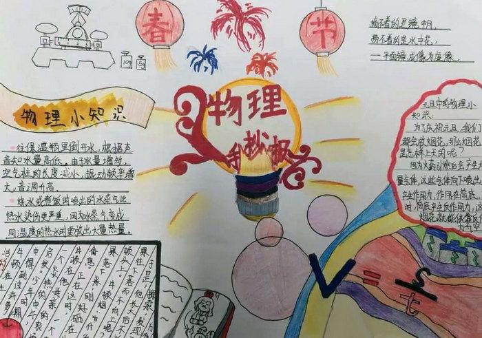 春节中的物理现象手抄报 春节中的物理现象手抄报