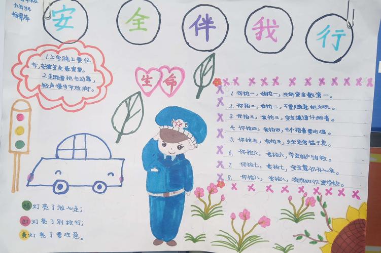 关爱生命 平安出行 和政县牙塘学校举办交通安全手抄报展评活动 关爱生命 平安出行 和政县牙塘学校举办交通安全手抄报展评活动