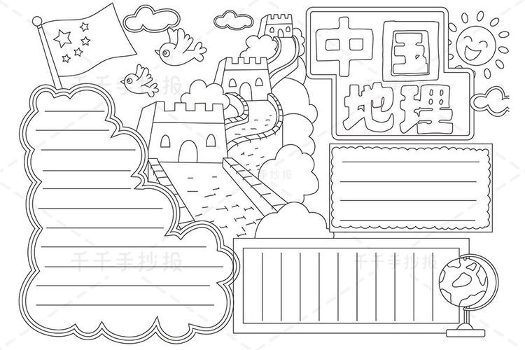 2024最新中国地理手抄报内容地理手抄报简笔画