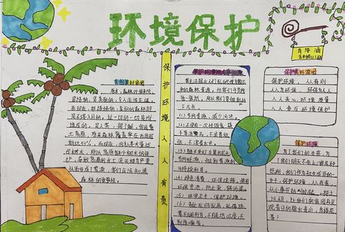 水南学校五年级举办 绿色环保 主题手抄报活动
