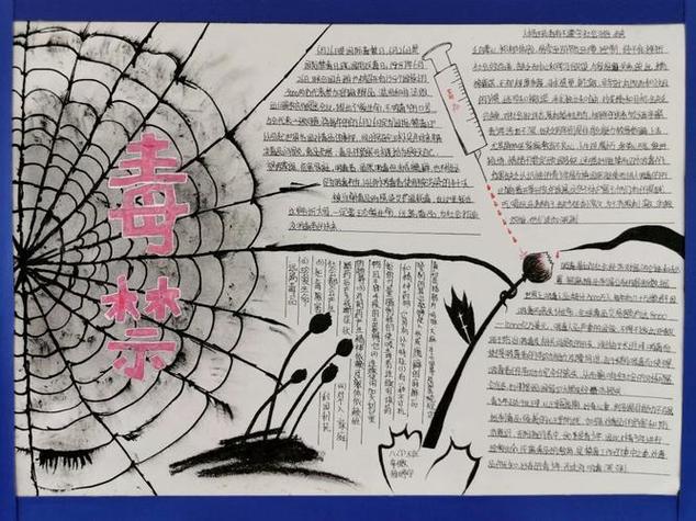 智慧妈咪网初中拒绝毒品珍爱生命手抄报图片中学生禁毒手抄报图片大全 智慧妈咪网初中拒绝毒品珍爱生命手抄报图片中学生禁毒手抄报图片大全