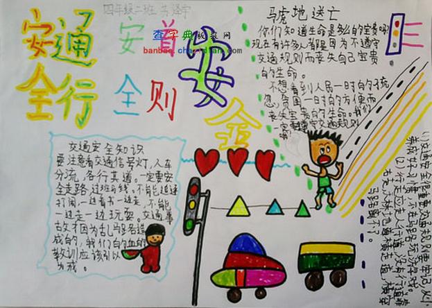 交通安全手抄报 交通安全手抄报