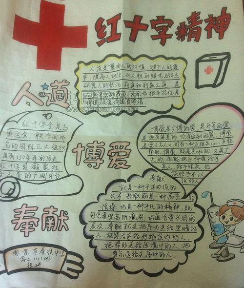 红十字永恒的爱手抄报大全