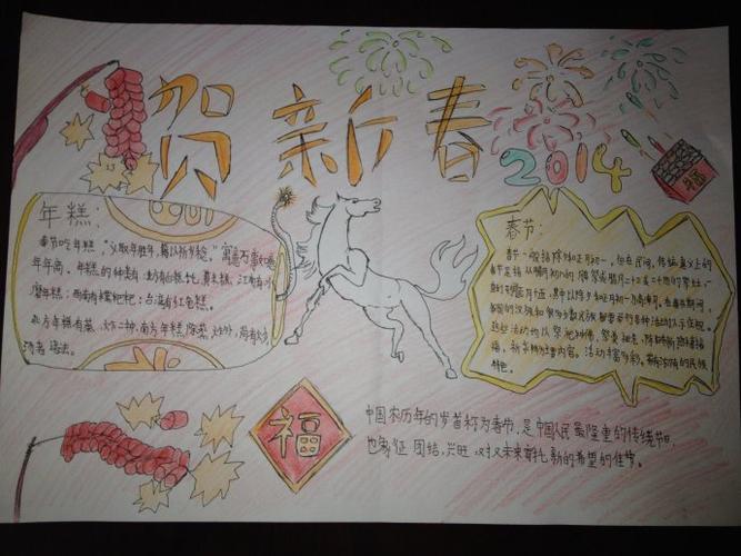 过年的精彩顺间的手抄报过年的手抄报 过年的精彩顺间的手抄报过年的手抄报