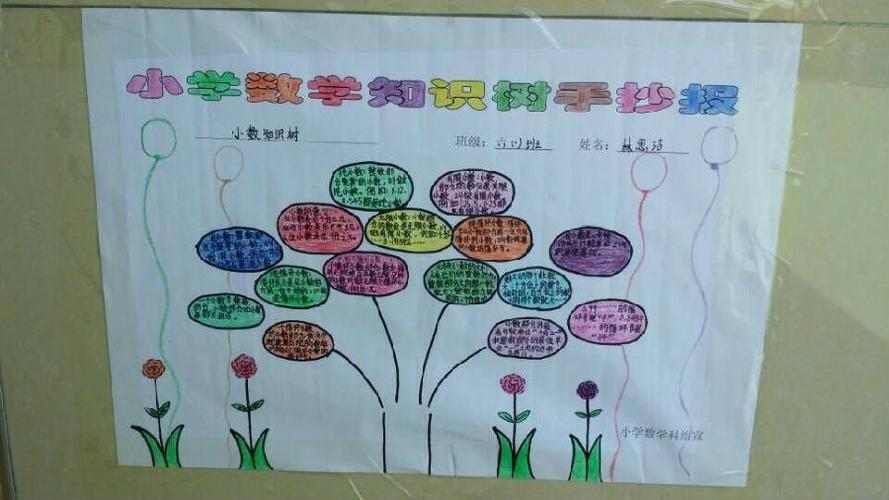 知识树手抄报图