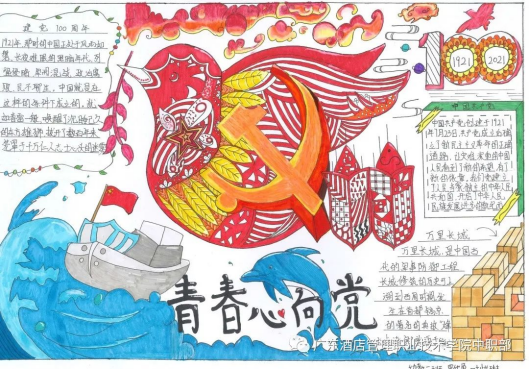 青春心向党彩报颂党情丨广酒中职部手抄报征集活动献礼百年党庆 青春心向党彩报颂党情丨广酒中职部手抄报征集活动献礼百年党庆