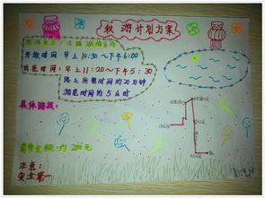 数学设计秋游方案手抄报 秋游手抄报-