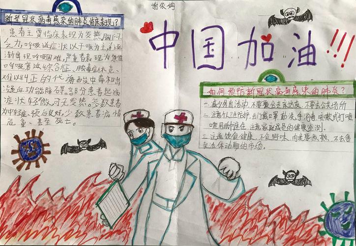 2024新型冠状病毒手抄报图片 防冠状病毒手抄报大全