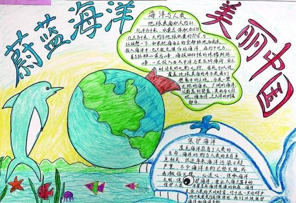 保护海洋手抄报图片大全