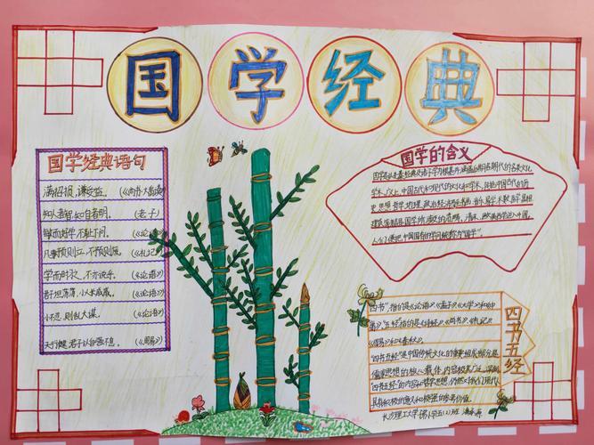 国学润校园元旦喜乐会主题手抄报国学手抄报