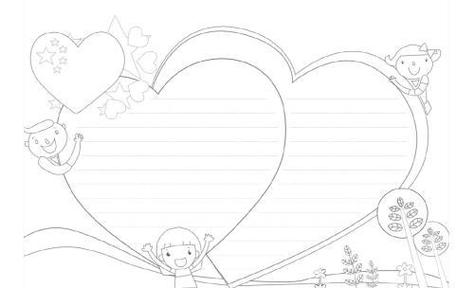 板报花边简笔画简单手抄报 简笔画手抄报