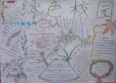 校园生活手抄报校园风景线手抄报湖南