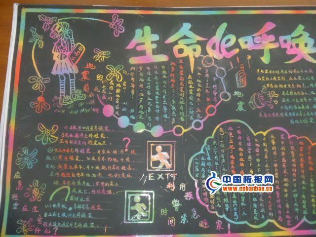 防震减灾的手抄报