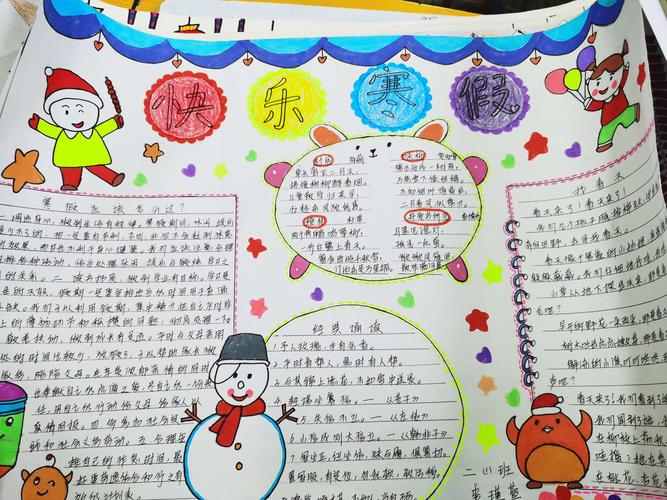 2024太阳花小队寒假手抄报展