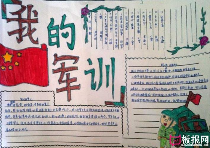 军训手抄报 我的军训