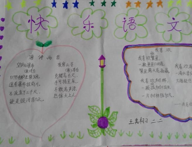 二年级上册阅读语文阅读手抄报 语文阅读手抄报-