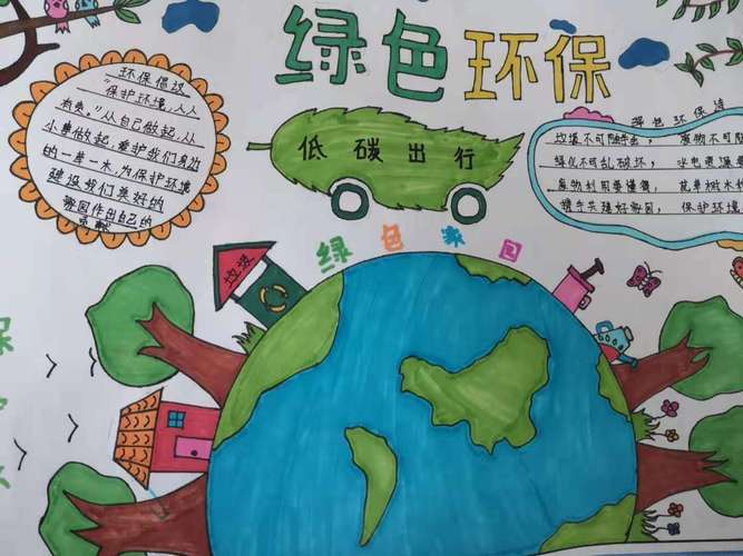 神木市第五小学三年级绿色环保手抄报竞赛