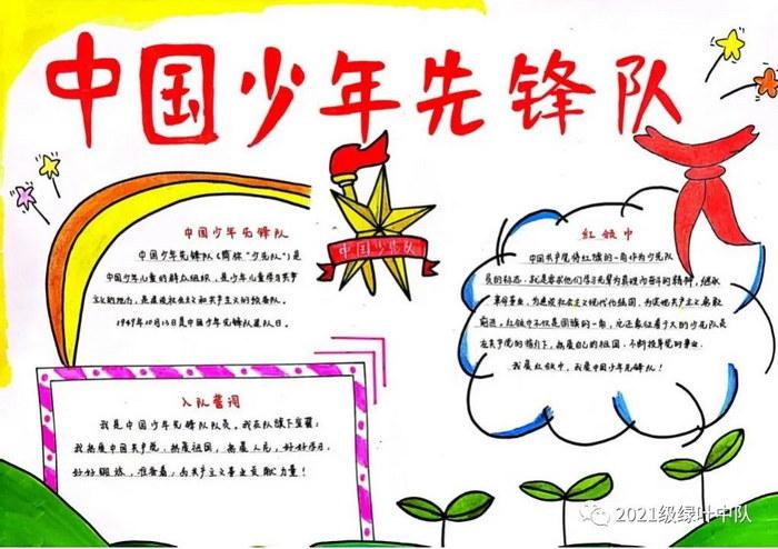 光荣的中国少年先锋队手抄报