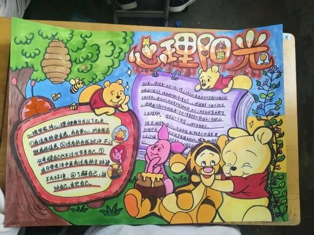 心理健康快乐成长漫画手抄报 手抄报图片大全 - 爱个性