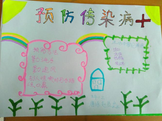 防传染病健康你我他的手抄报 预防传染病手抄报
