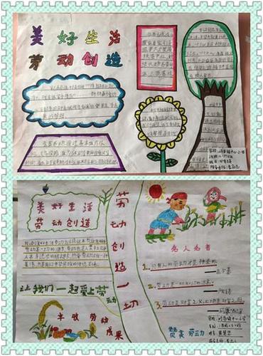 岭南镇中心小学开展美好生活 劳动创造主题手抄报征集活动现在我们
