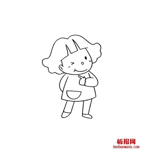手抄报 黑板报过程中都需要用到简笔画 简笔画栏目为小朋友搜集