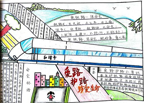 陈毅希望学校爱路护路系列专题活动二手抄报比赛