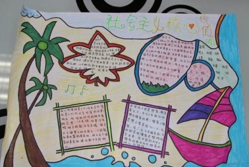 爱国敬业诚信友善手抄报日行一善手抄报