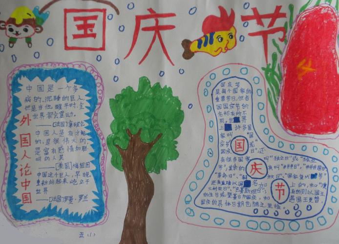 手抄报写国庆节的句子 国庆节英文手抄报内容简短句子