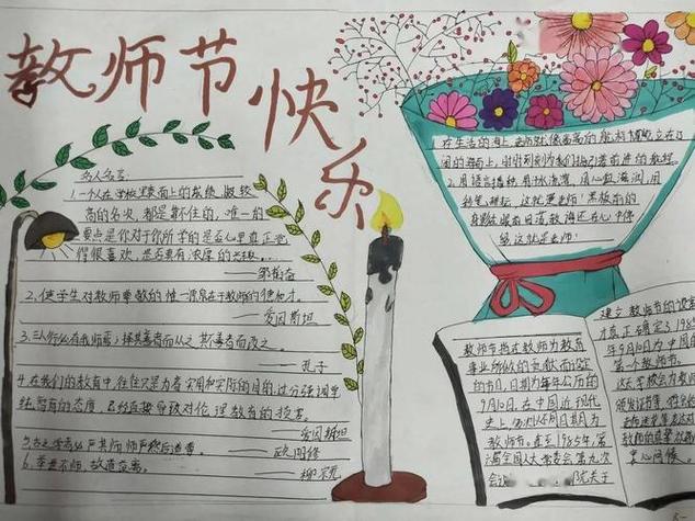 红烛赞美老师的手抄报赞美老师的手抄报