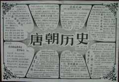关于隋唐时期繁荣与开放的手抄报手抄报模板大全