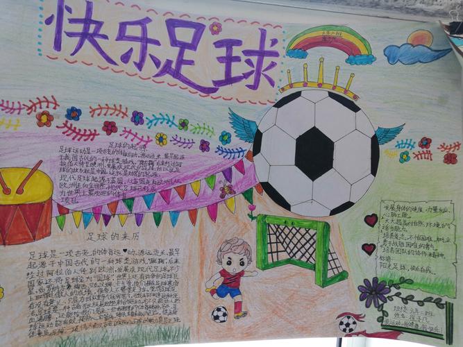 常山小学校园足球优秀手抄报作品展览