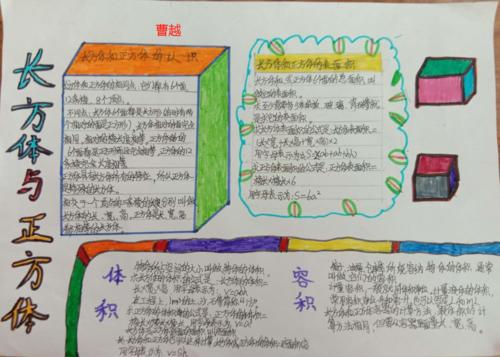 关于长方体体积的数学手抄报有趣的数学手抄报