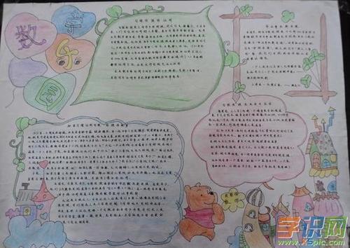 手抄报模板关于五年级手抄报图片大全好看的五年级上册数学手手抄报