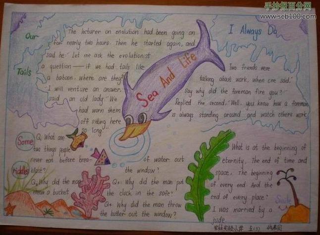 教程英语字母手抄报详细步骤小学生简单英语手抄报love the oceans of 教程英语字母手抄报详细步骤小学生简单英语手抄报love the oceans of