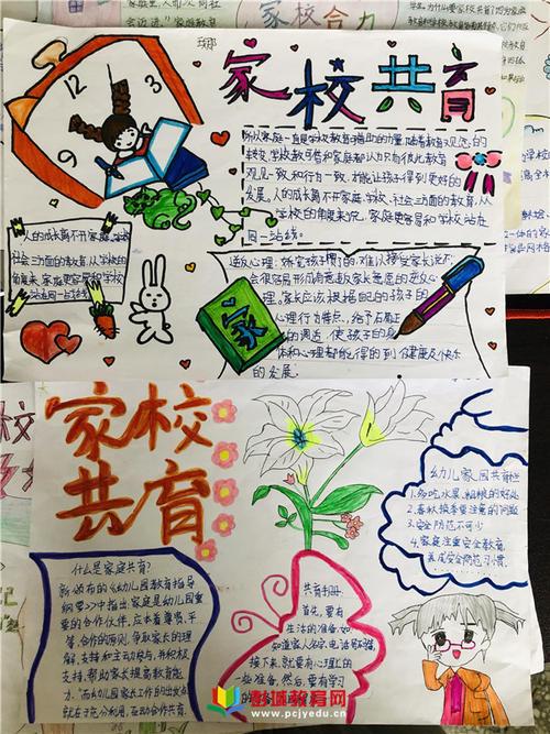 家校共促成长手抄报成长手抄报