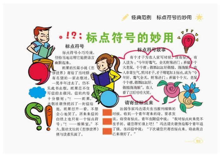 一年级逗号句号手抄报一年级手抄报
