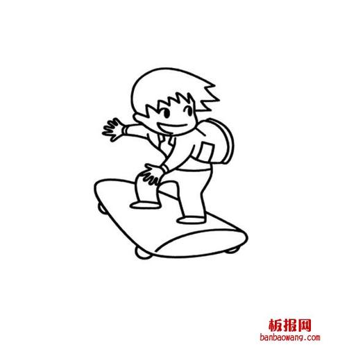 大家在绘制手抄报 黑板报过程中都需要用到简笔画 简笔画栏目为