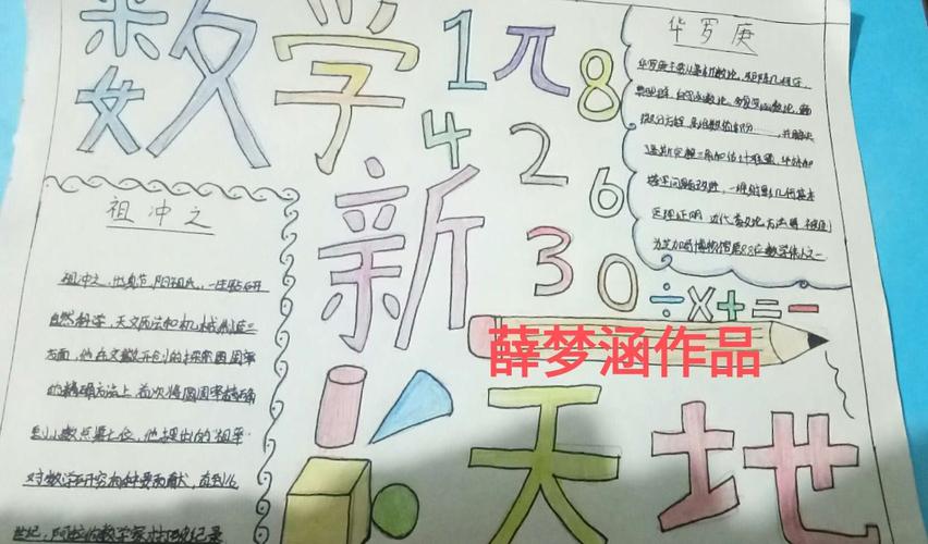 迎新年数学手抄报展览