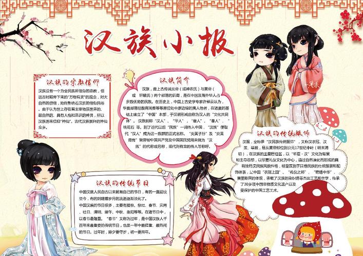汉族小报手抄报