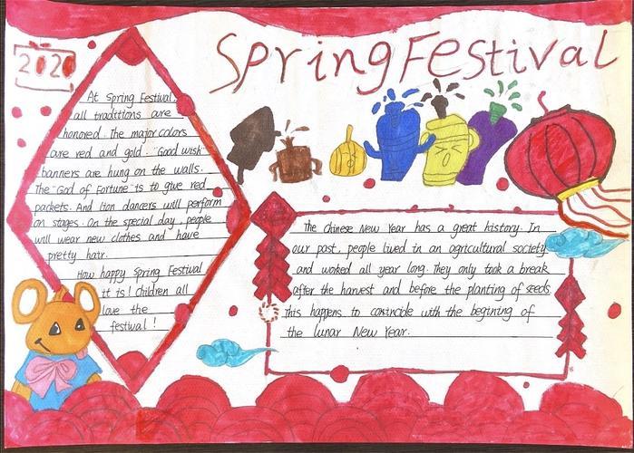 过年习俗饺子英语手抄报过年英语手抄报