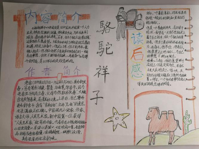 《骆驼祥子》手抄报精彩展示