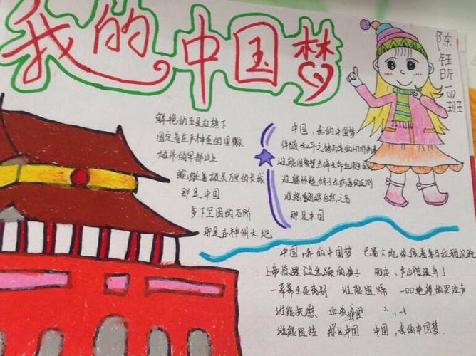 追梦手抄报图片大全