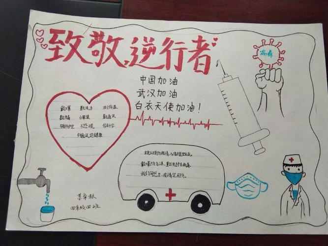 为武汉加油感恩逆行者的手抄报感恩手抄报 为武汉加油感恩逆行者的手抄报感恩手抄报