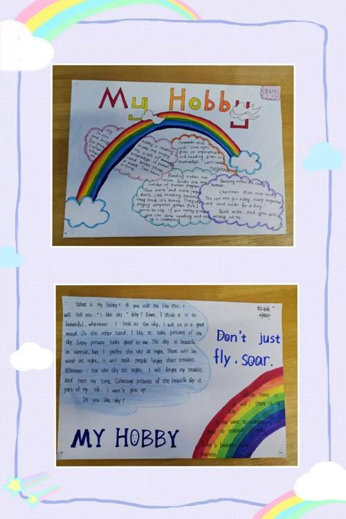 周末布置同学们做一份以hobbies业余爱好为主题的手抄报写美篇 帜