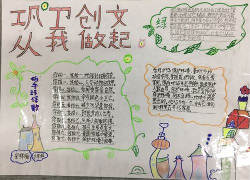 实验小学博潭分校 巩卫创文 手抄报比赛掠影