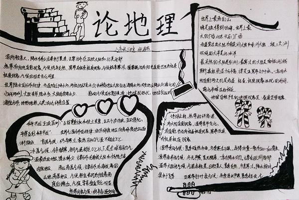 高中人教版地理手抄报地理手抄报