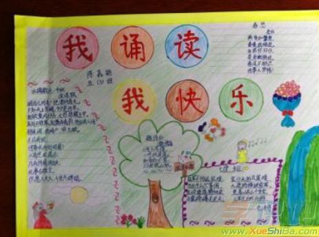 和经典诵读有关的手抄报经典诵读手抄报