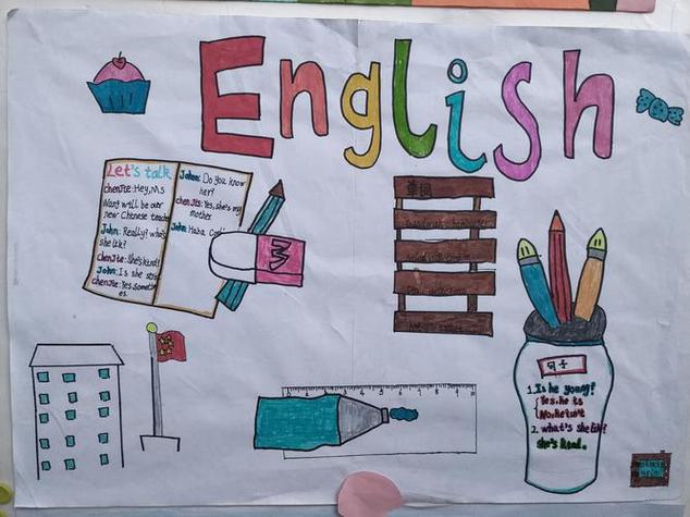 五年级英语我的一周手抄报五年级英语手抄报