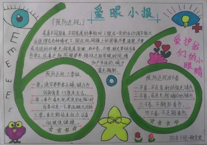全国爱眼日又简单又漂亮手抄报